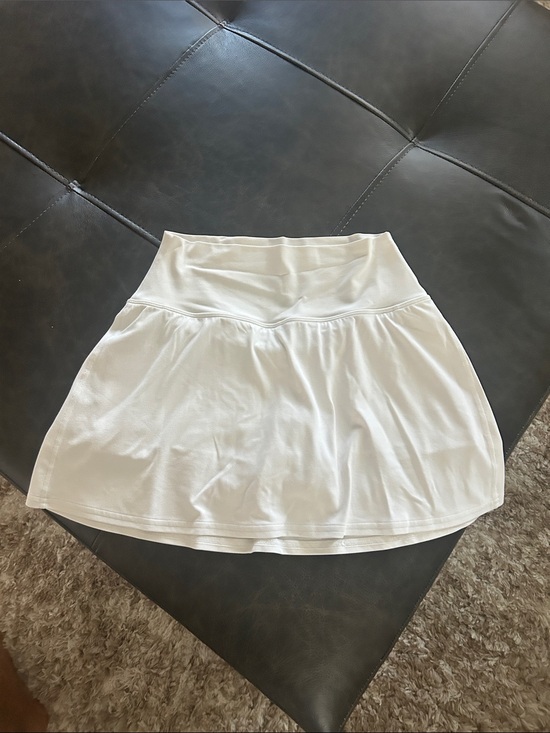 lululemon athletica Dresses & Skirts - lululemon athletica White Flared Waistband Mini Skirt